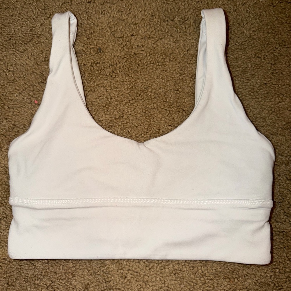 Lululemon White Sports Bra
